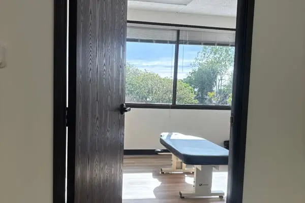 Advanced Pain Medical Group's Culver City, CA, location, treatment room with medical bed