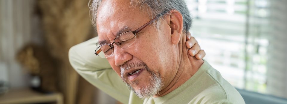 Someone with chronic neck pain needing relief.